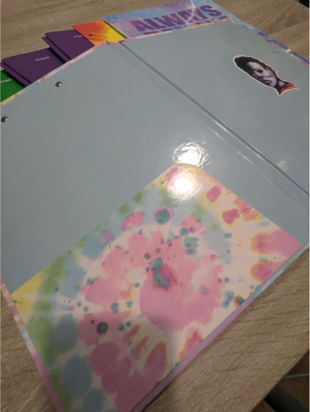 Mead Colorful Assorted Binders and Clipboards Set